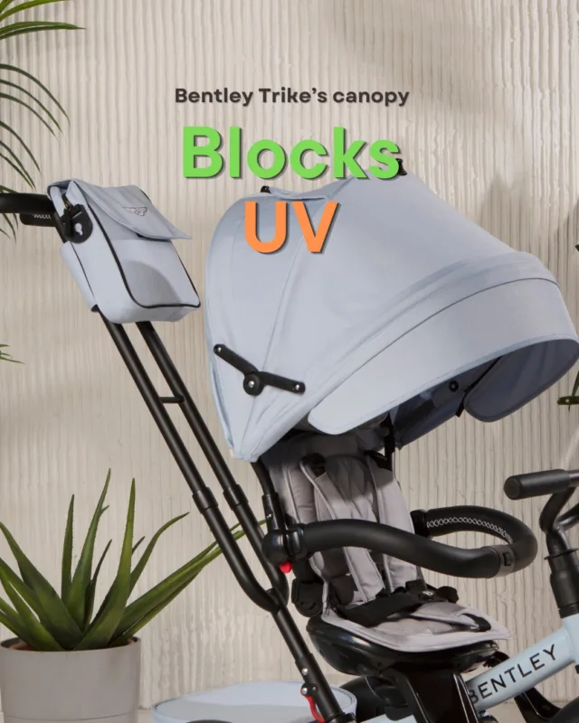 Record heatwaves are gripping Spain, France and across Europe – with temps soaring up to 45 °C. Brands are reacting… 

Protecting kids from sun and heat is more than care — it’s responsibility.
☀️ Our Bentley Trike canopy blocks harmful UV rays, helping your little one ride safely, even on the hottest days.
💧 Don’t forget the water bottle — hydration matters too!

#UVprotection #BentleyTrike #ParentingInStyle #HeatSafety #BentleyMoms #BentleyBaby