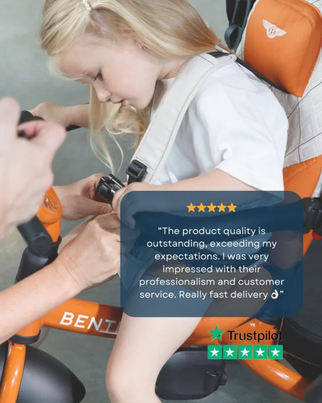 Thank you, Vaiva, for your kind words!

➡️ Read more reviews or leave yours today.
🔗 trustpilot.com/review/bentleytrikes.com

#BentleyTrike #HappyParents #LuxuryForKids #TrustpilotReview #BentleyExperience