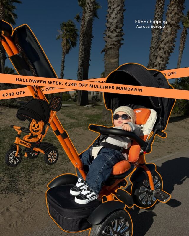 Real parents. Real reviews. Real rides.“The trike is beyond beautiful, with premium materials and thoughtful design. Delivery was incredibly fast.”🧡 Celebrate Halloween week with €249 OFF the Mulliner Mandarin - the shade that turns every walk into a statement.#BentleyTrikes #MullinerMandarin #ParentReview #HalloweenWeek #LuxuryForKids