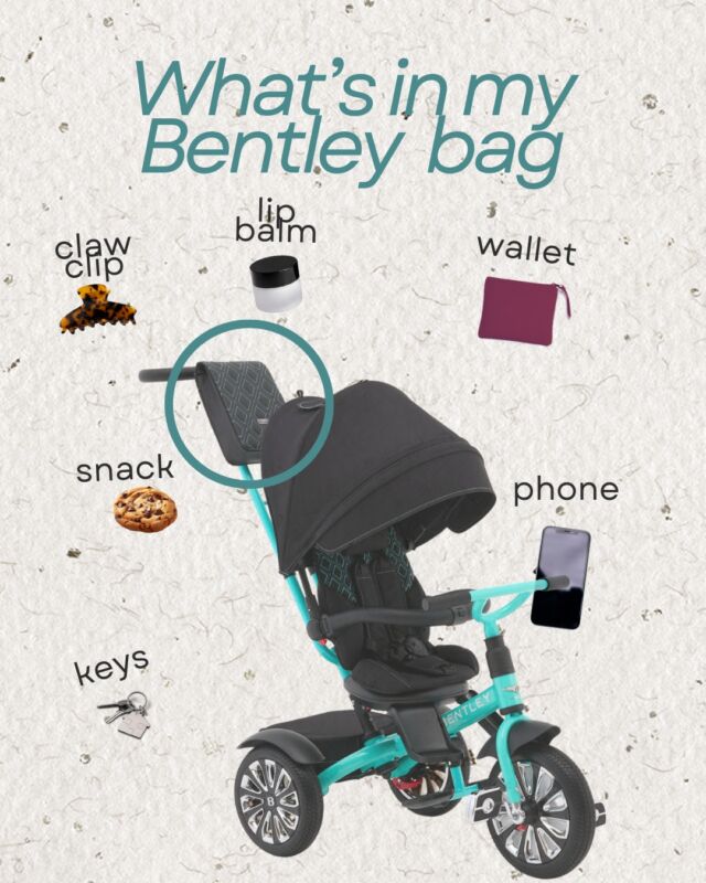 What’s in my Bentley bag? 👀
Claw clip, lip balm, phone, wallet...
All perfectly tucked into my Bentley bag - turns out it’s not just for kids. 😉#WhatsInMyBag #BentleyMoments #FallVibes #MomEssentials