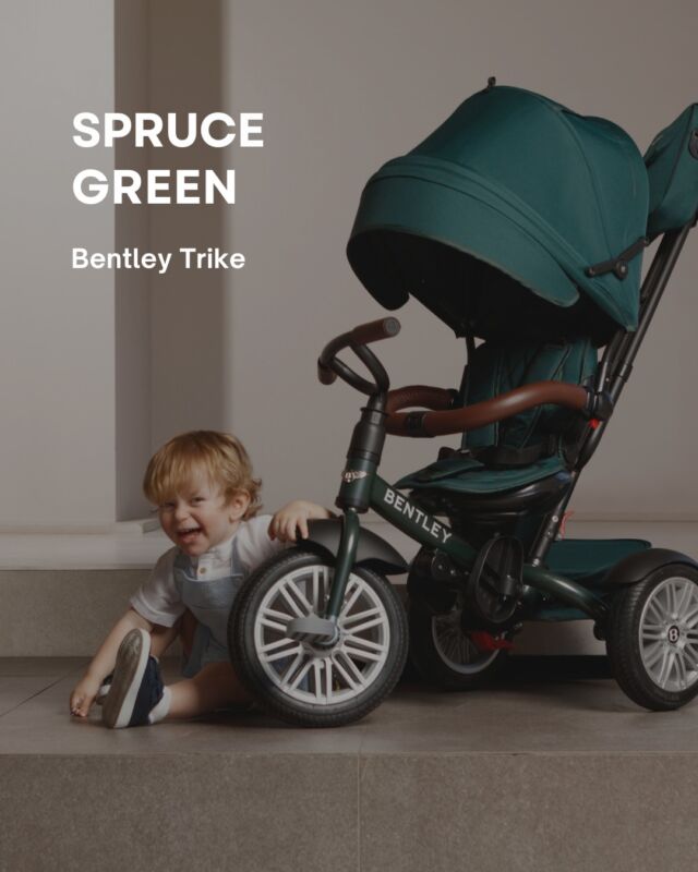 A timeless companion that grows with your child, from their first discovery to their grandest adventures.Would you choose the sophisticated depth of Spruce Green for your little explorer? 💚#BentleyTrike #LuxuryForKids #SpruceGreen #PremiumParenting