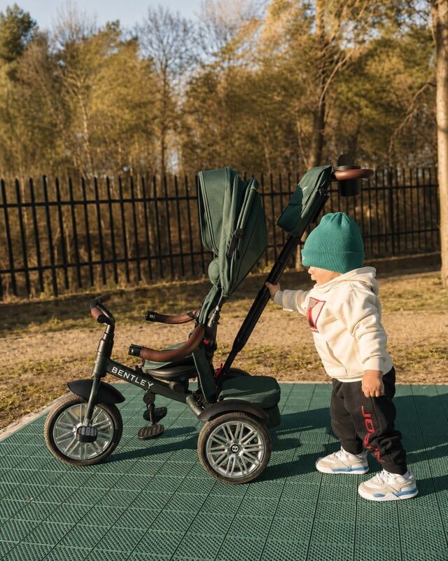 Bentley Trike is a companion for those first forest trails and grand adventures. We are honored to be part of your family’s journey into the great outdoors. @moskwiczanka#BentleyTrike #SpruceGreen #BentleyMoments