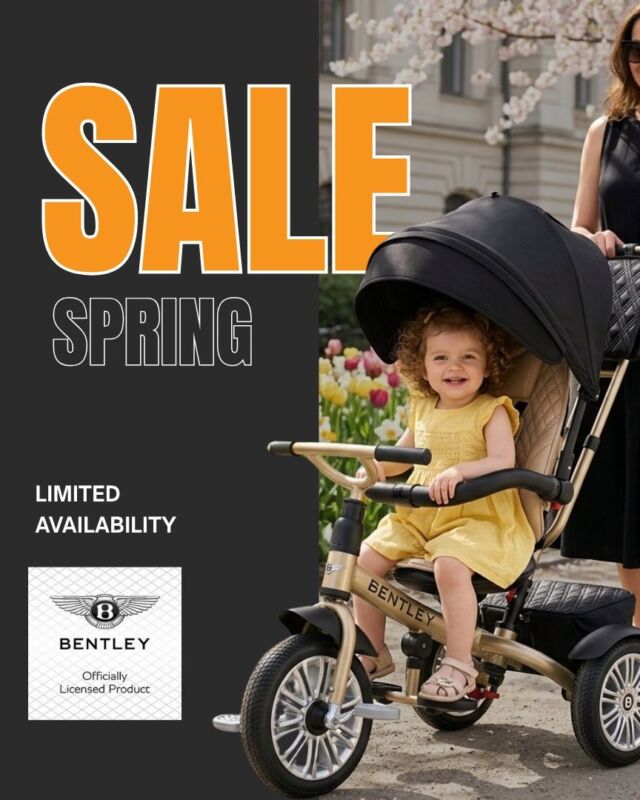 Parenting just got more stylish.📍 360° Seat: Rotate your child to face you or the world.
🛠️ Easy Setup: Build it quickly and start exploring.
🛡️ Premium Safety: Built with the highest Bentley standards.Limited time Spring Offer. Get yours before they are gone!#sales #bentleytrikes  #BentleyKids #Premium
