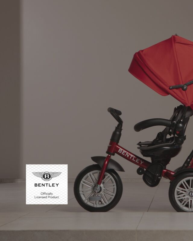 Turn everyday walks into meaningful connections.Spotlight on the vibrant Dragon Red Bentley Trike. Exceptional design for bright futures. 🎈#BentleyMulliner #LuxuryParenting #DragonRed #ChildhoodMagic