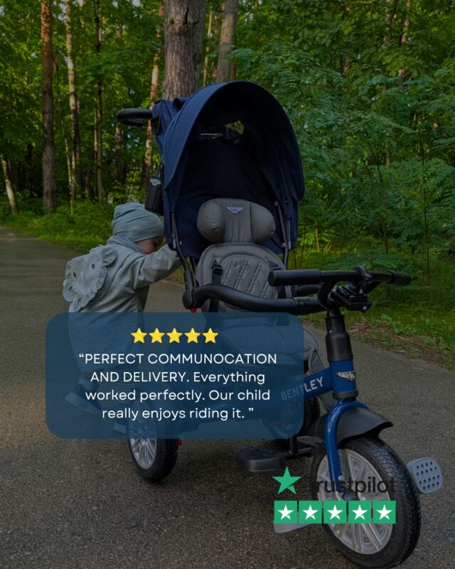 A flawless journey, from the first click to the first ride. ✨
Thank you to our wonderful community for sharing your 5-star experiences with us on Trustpilot.#BentleyTrikes #Trustpilot #QuietLuxury #LuxuryParenting #FirstClassTravel